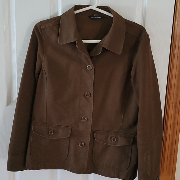 Lands' End unlined cotton jacket - Picture 1 of 5